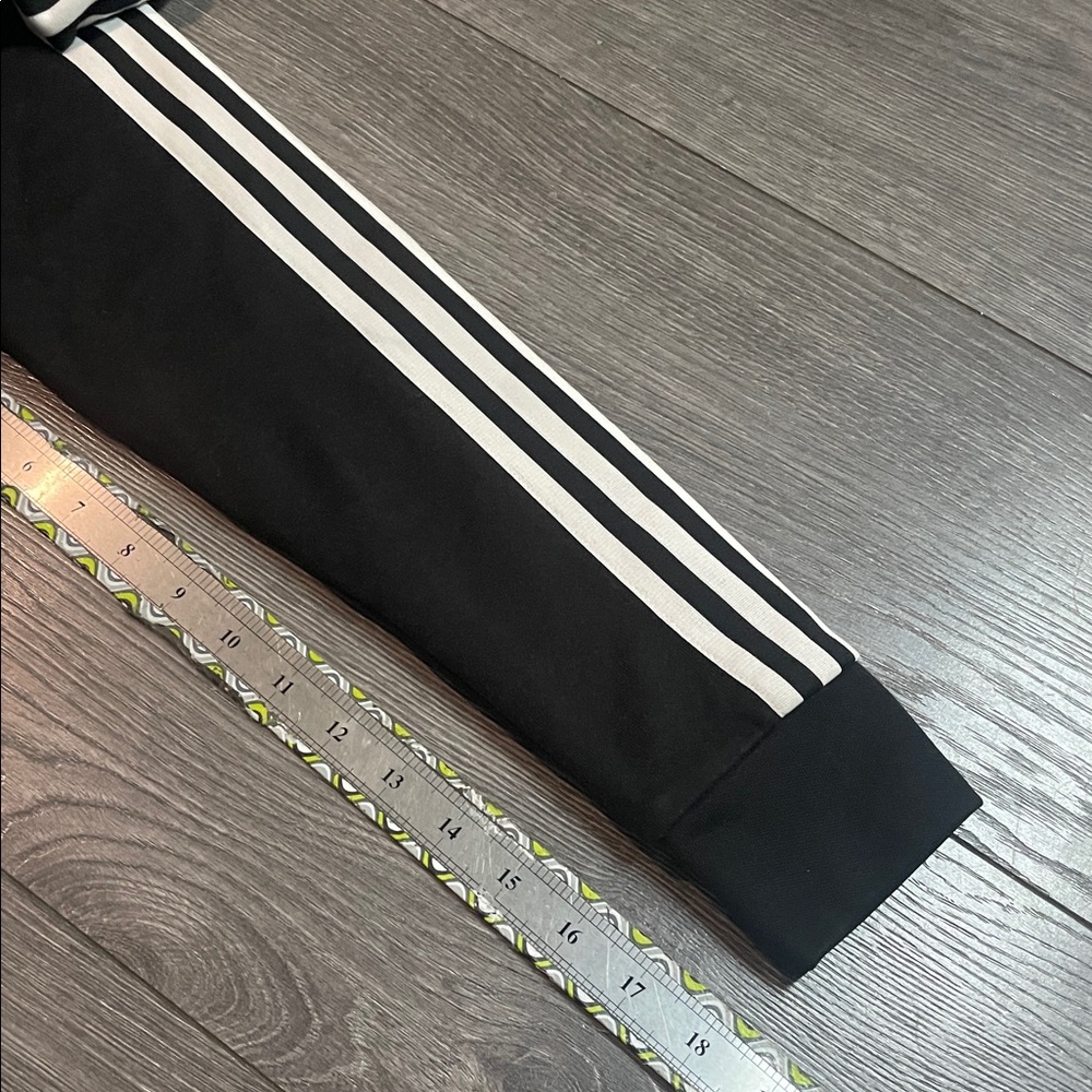 Adidas Contemporary black  hearts on inside Zip Up Track Jacket - Picture 11 of 11